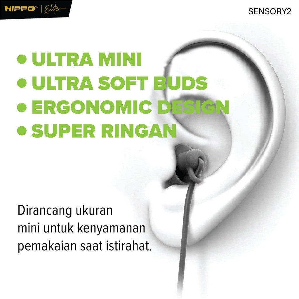Hippo ASMR Sensory 2 Earphone Wired Headset Noice Reduction Sleep Black 8