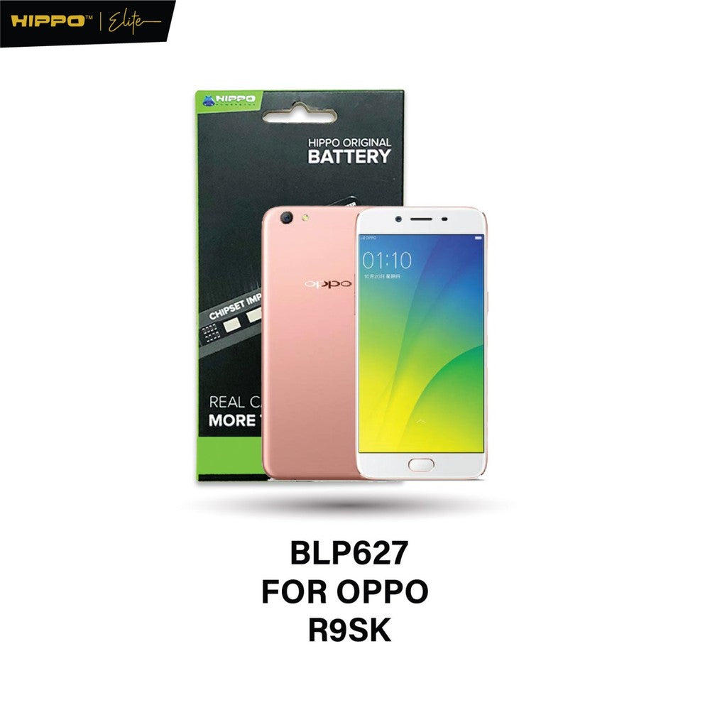 Hippo Baterai OPPO BLP-627 OPPO R9SK 3010mAh Battery Batere Batrai Batre Original Cell Garansi resmi