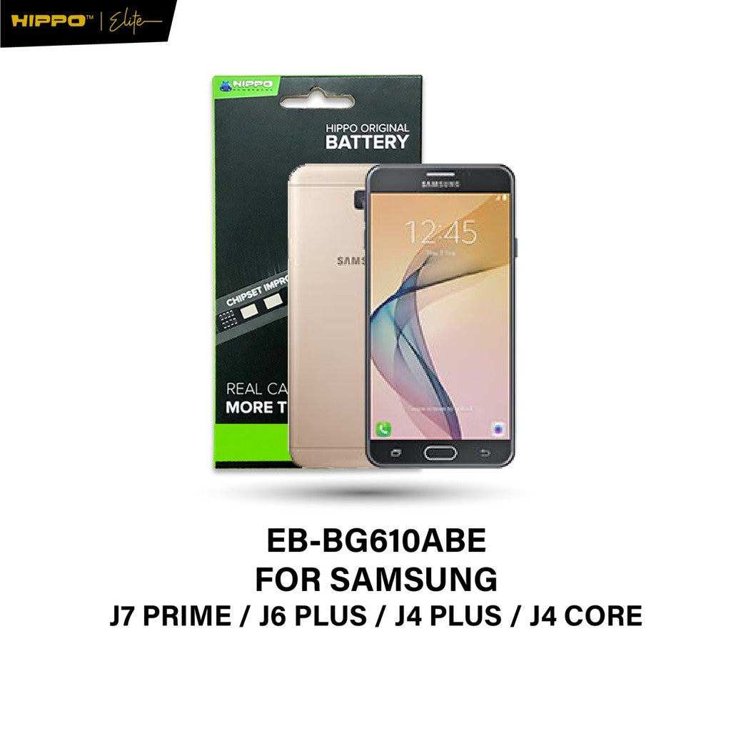 Hippo Baterai SAMSUNG EB-BG610ABE J7 PRIME / J6 PLUS / J4 PLUS / J4 CORE 2700mAh Battery Batere Batrai Batre Original Ce