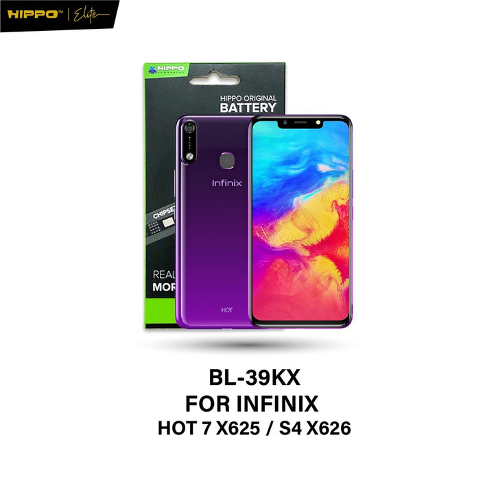 Hippo Baterai INFINIX BL-39KX HOT 7 X625 / S4 X626 4000mAh Battery Batere Batrai Batre Original Cell Garansi resmi