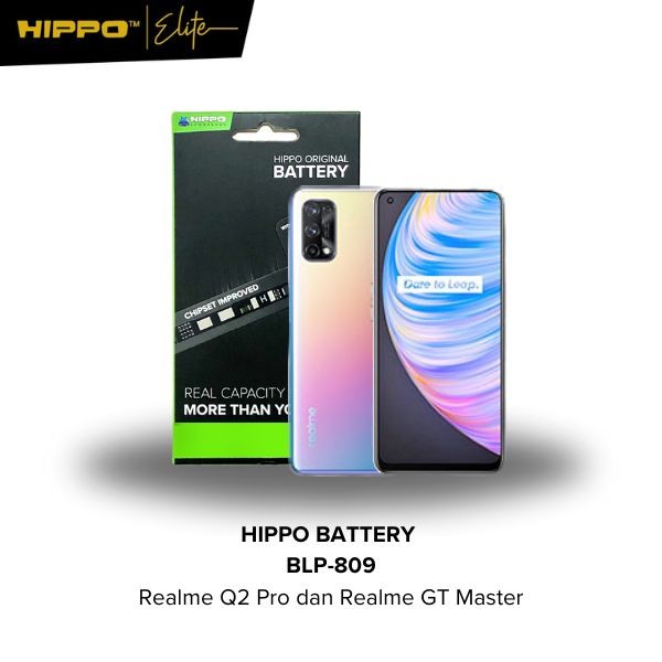 Hippo Elite Baterai BLP-809 Realme Q2 Pro