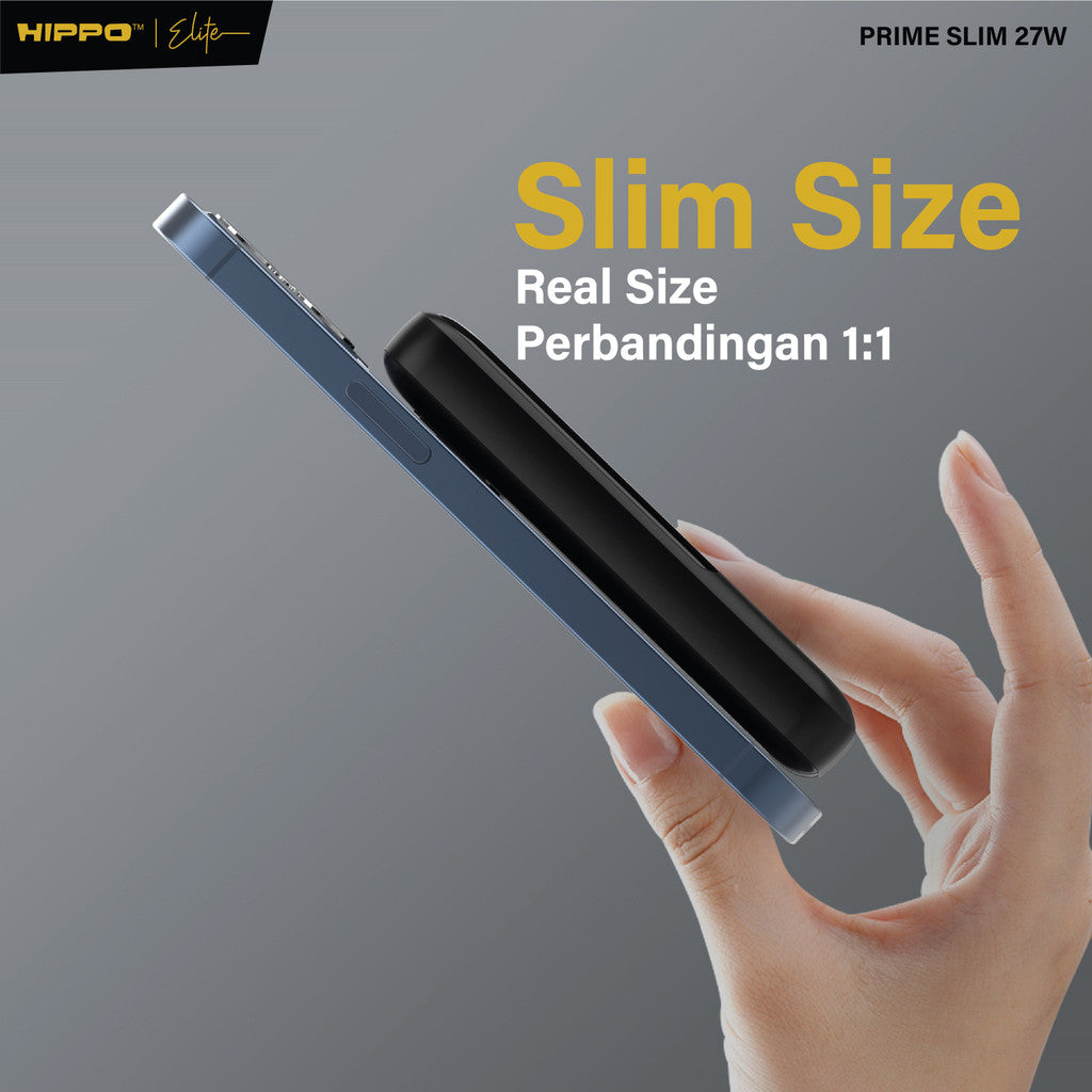 Hippo Elite PowerBank Prime Slim PD 27W 10000mah Super Slim 1.3cm Super Fast Charging for iphone Samsung Xiaom 9