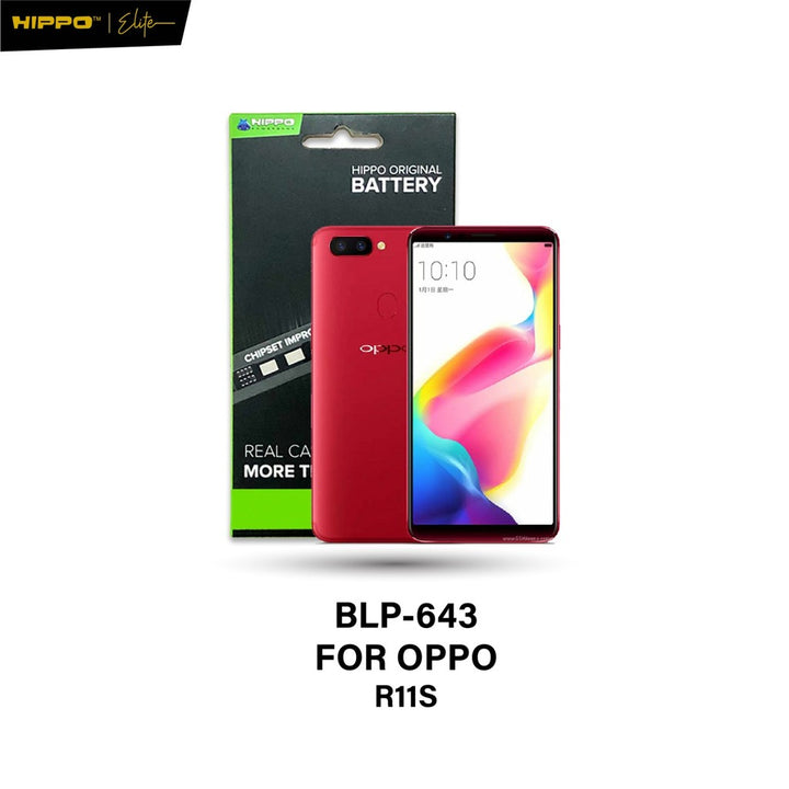 Hippo Baterai OPPO BLP-643 OPPO R11S 3000mAh Battery Batere Batrai Batre Original Cell Garansi resmi