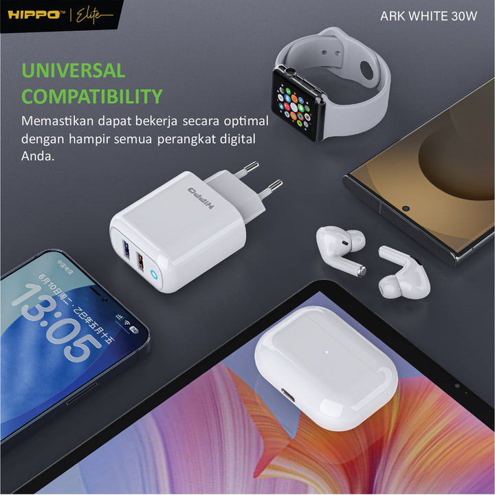Hippo Adaptor Charger Ark 2 QC 30W 9