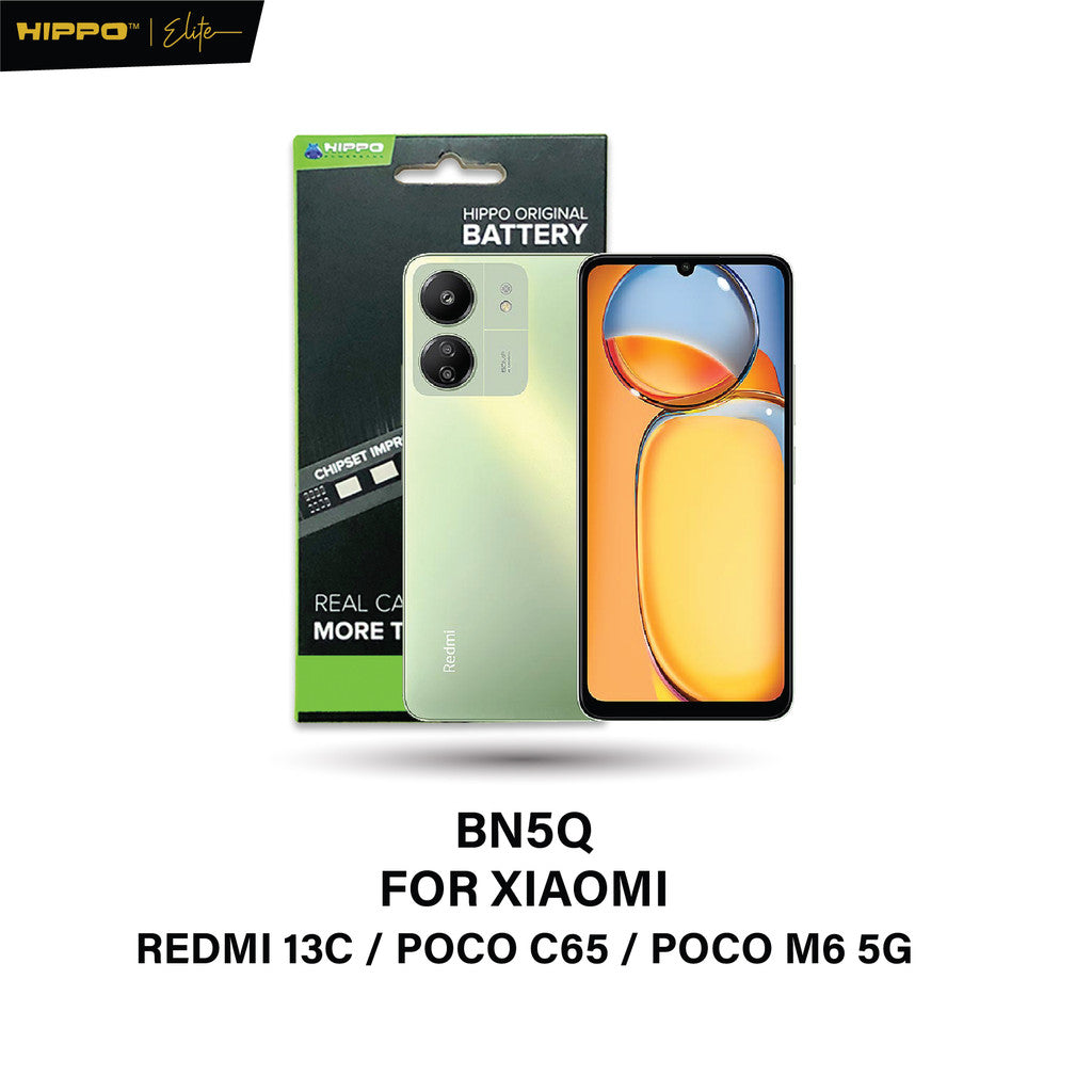 Hippo Baterai BN5Q REDMI 13C / POCO C65 / POCO M6 5G 5000mAh Battery Batere Batrai Batre Original Cell Garansi resmi
