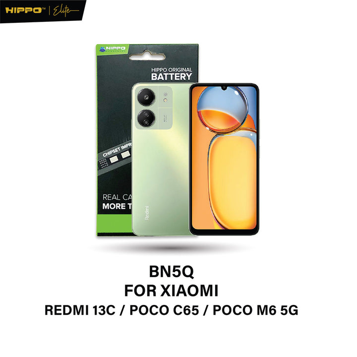 Hippo Baterai BN5Q REDMI 13C / POCO C65 / POCO M6 5G 5000mAh Battery Batere Batrai Batre Original Cell Garansi resmi
