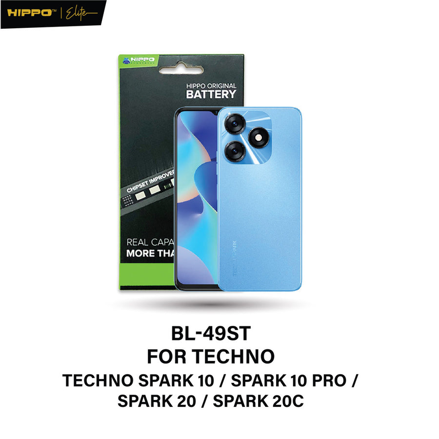 Hippo Elite Baterai BL-49ST TECHNO SPARK 10