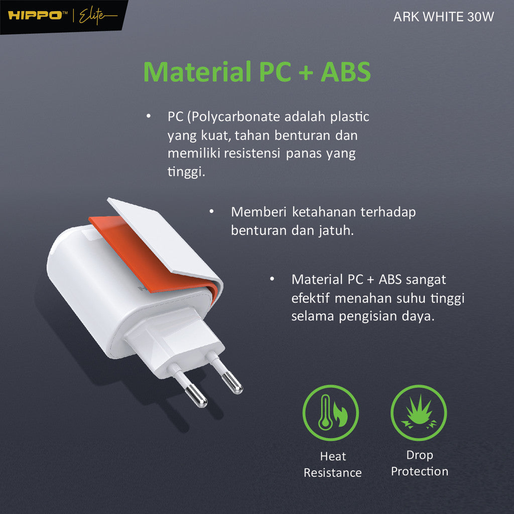 Hippo Adaptor Charger Ark 2 QC 30W 7