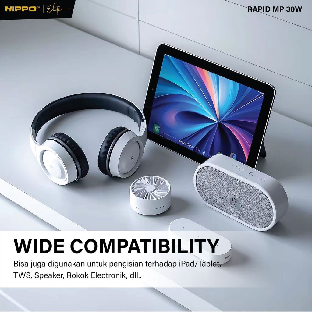 Hippo Adaptor Charger Rapid Mp 30W Qc Fast Charging Universal Multi Protocol Support Xiaomi Oppo Vivo Realme S 8