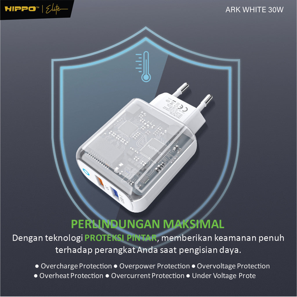 Hippo Adaptor Charger Ark 2 QC 30W 6