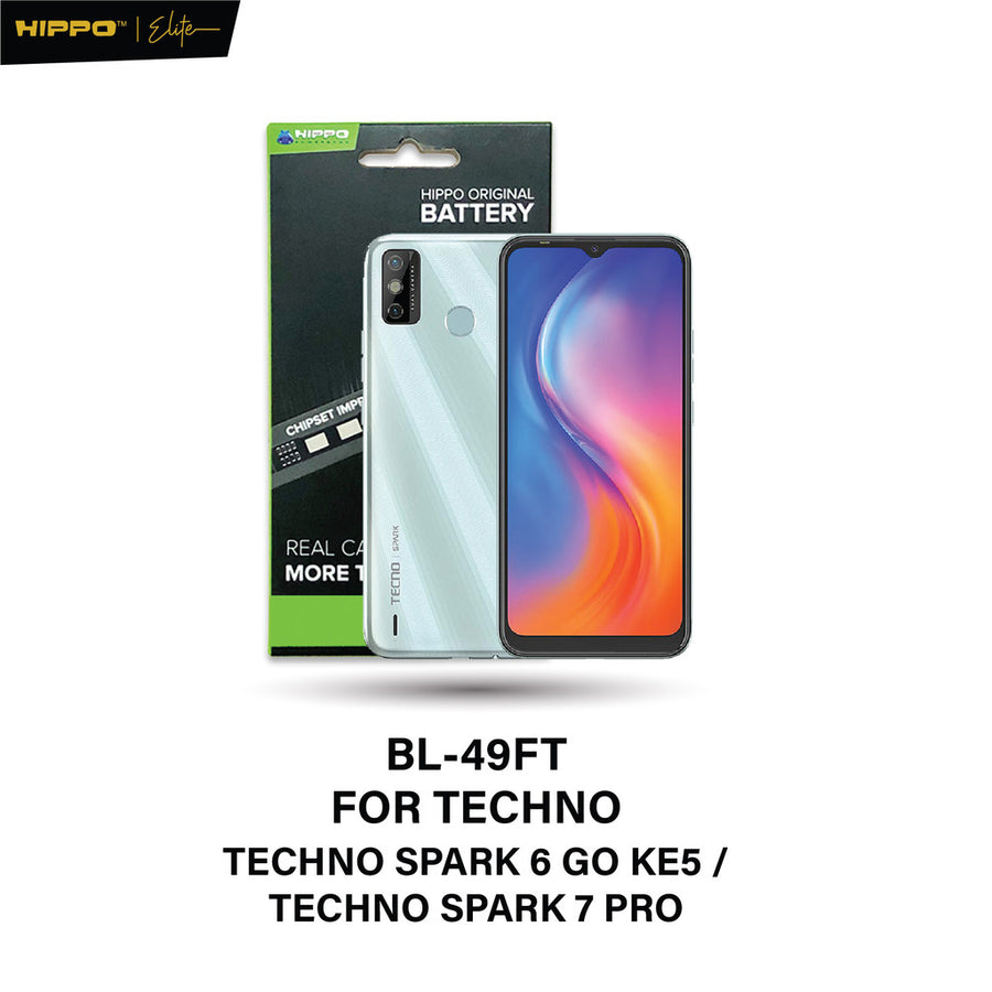 Hippo Elite Baterai BL-49FT TECHNO SPARK 6