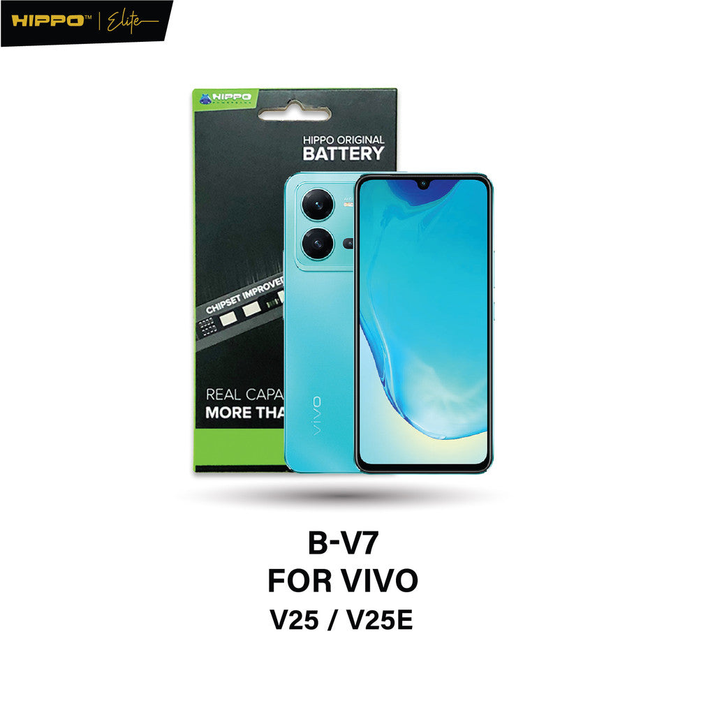 Hippo Baterai B-V7 VIVO V25 / V25E 4500mAh Battery Batere Batrai Batre Original Cell Garansi resmi