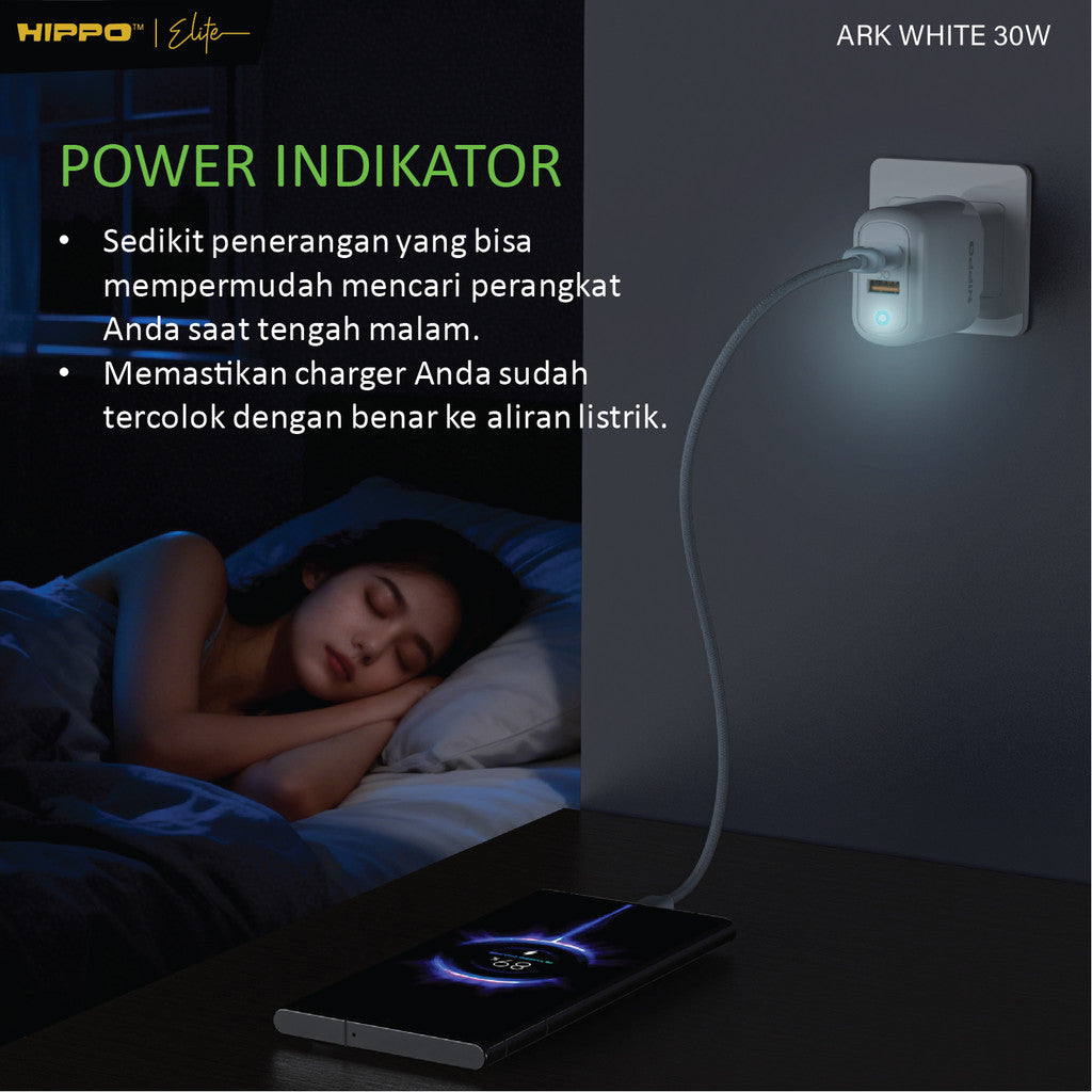 Hippo Adaptor Charger Ark 2 QC 30W 5