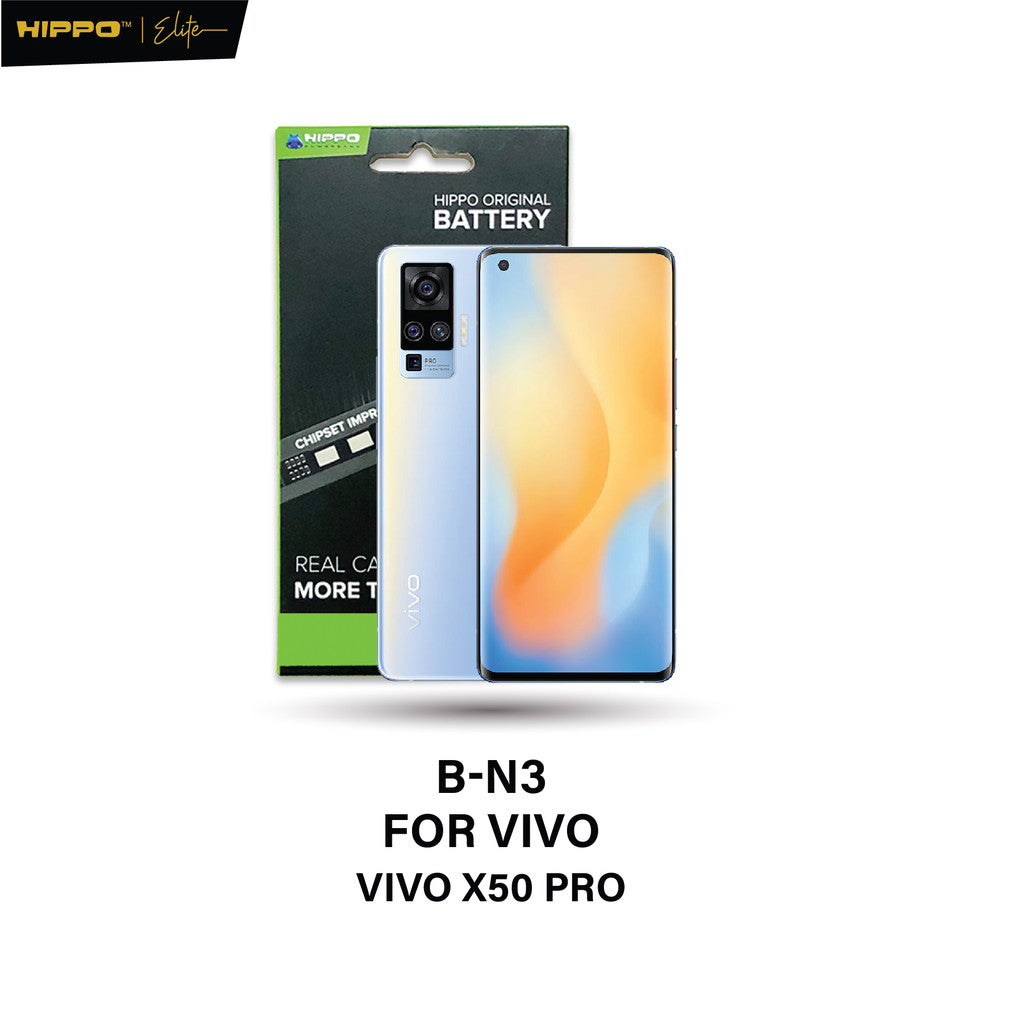 Hippo Baterai B-N3 VIVO X50 PRO 4300mAh Battery Batere Batrai Batre Original Cell Garansi resmi
