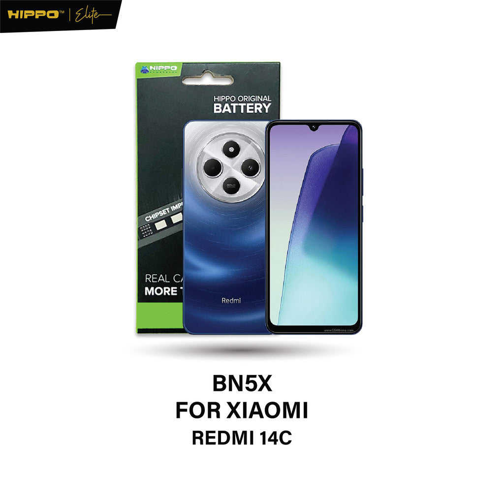 Hippo Baterai BN5X REDMI 14C 5000mAh Battery Batere Batrai Batre Original Cell Garansi resmi