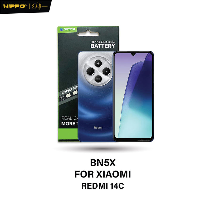 Hippo Baterai BN5X REDMI 14C 5000mAh Battery Batere Batrai Batre Original Cell Garansi resmi
