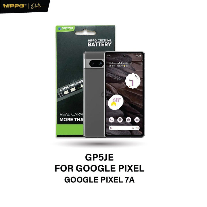 Hippo GP5JE Baterai Compatible With G00GLE Pixel 7A 4380mAh Batt Batre Batere Batrai Battery Baterai + Stiker Lem Adhesi