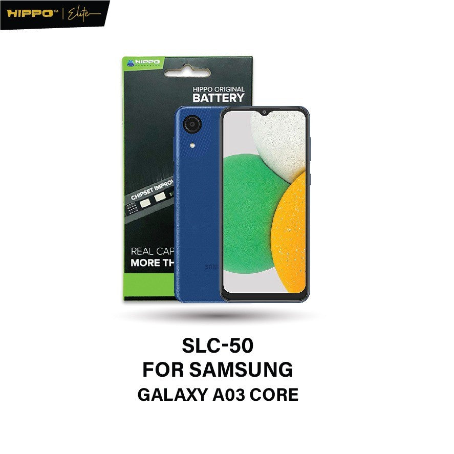 Hippo SLC-50 Baterai Compatible With Samsun9 Galaxy A03 CORE 5000mAh Batt Batre Batere Batrai Battery Baterai + Stiker L