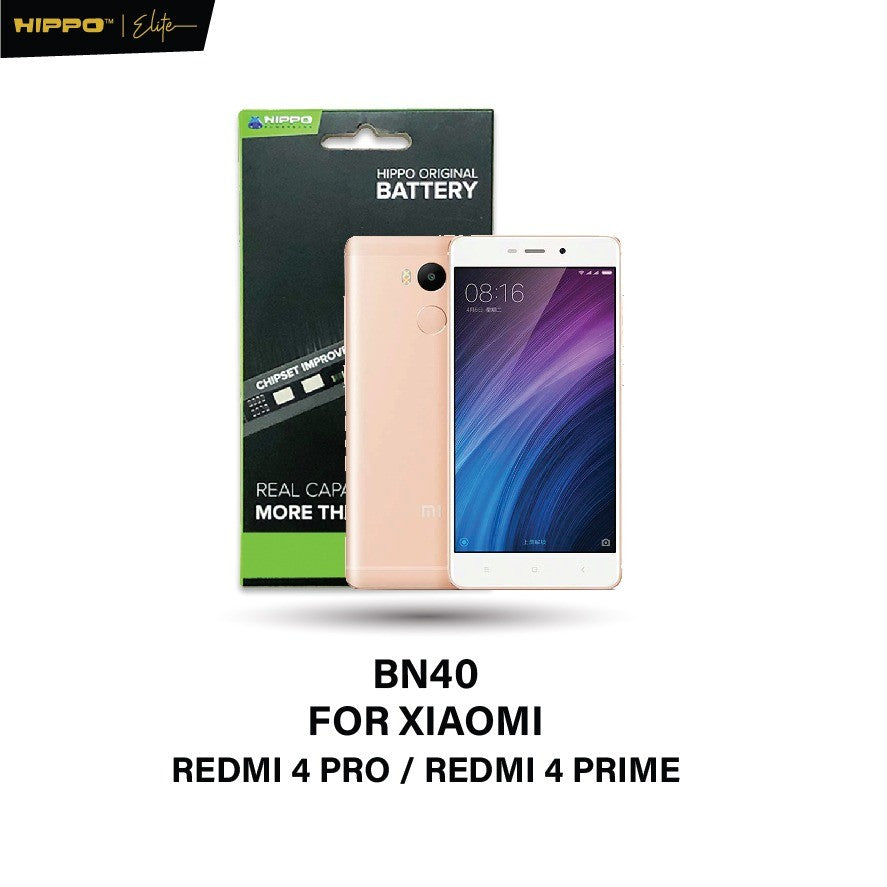 Hippo BN40 Baterai Compatible With Xiaom1 Redmi 4 Pro / 4 Prime 4000mAh Batt Batre Batere Batrai Battery Baterai + Stike