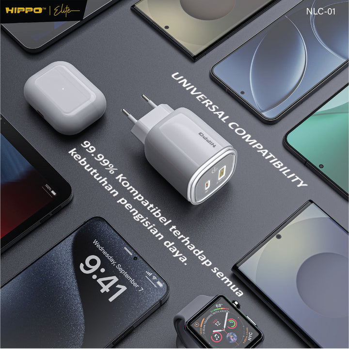 Hippo Adaptor Night Lamp Charger NLC-01 2 Port 25W 9
