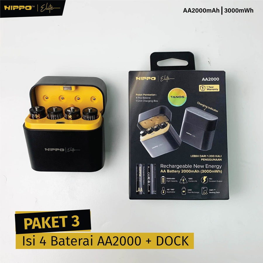 Hippo Elite Baterai AA 1.5V