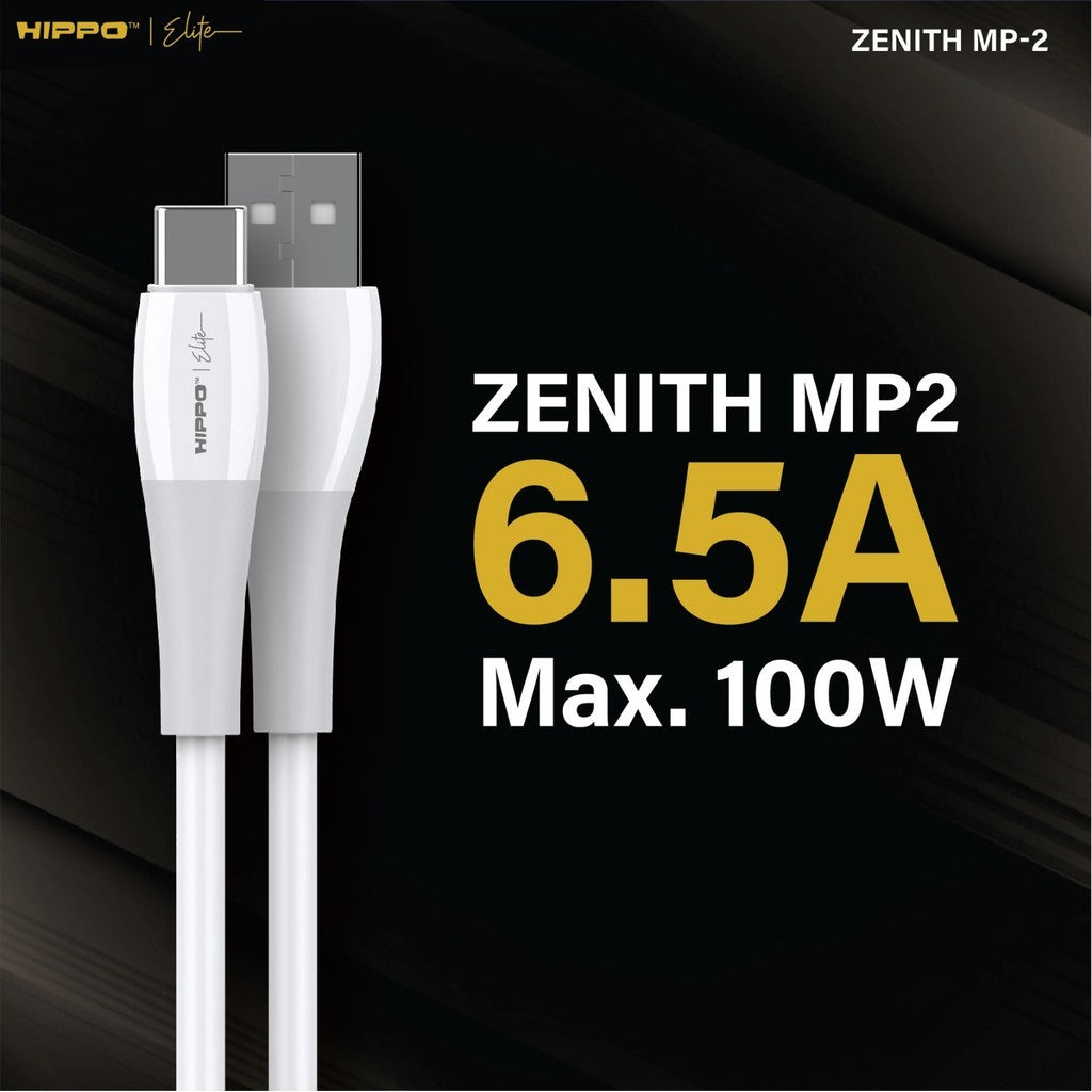 Hippo Zenith 2 MP 6.5A - 100W  Kabel Data USB Type C Super Fast Charging Multi Protocol Cable kabel Casan 9
