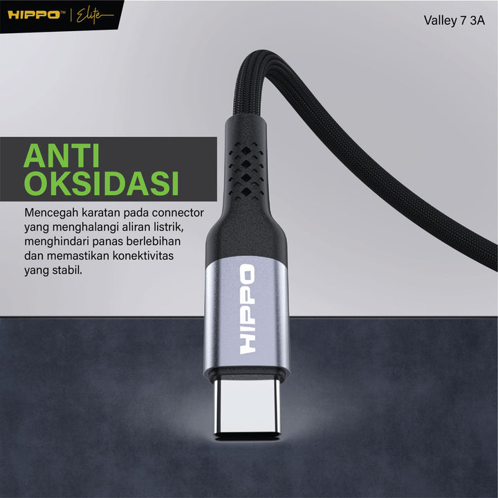 Hippo Kabel Data Valley 7 120CM 3A Fast Charging | Micro | Type-C | Lightning | C To C | C To L | Data Transfe 4