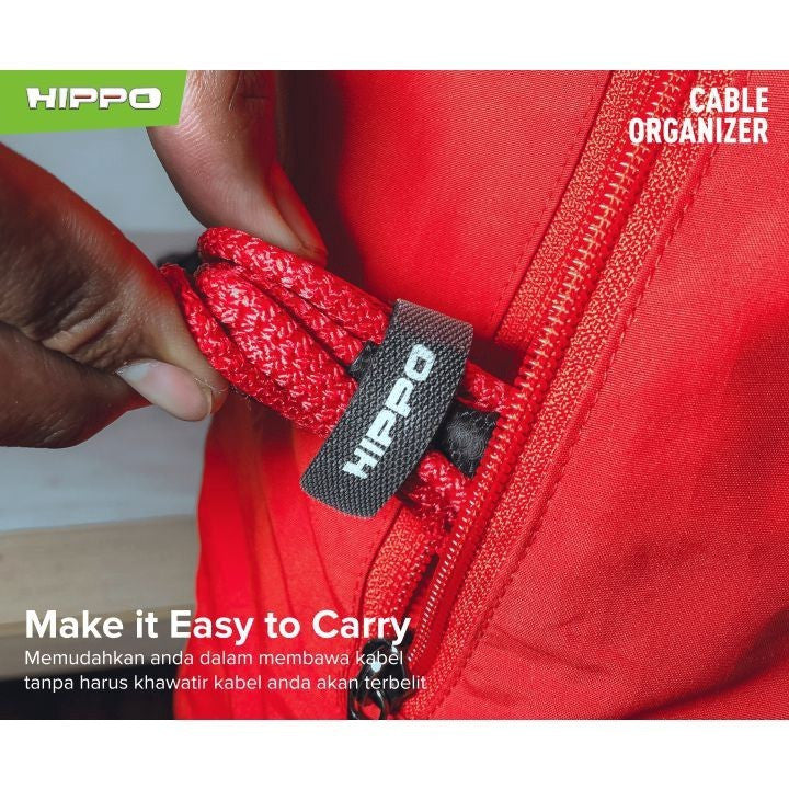 Hippo Velcro HV-02 Cable Organizer Pengikat Perekat Klip Kabel - 13CM (Isi 10pcs) 3