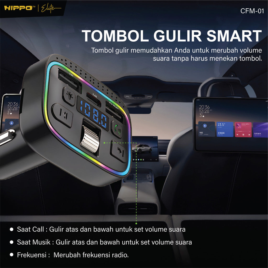 Hippo CFM-01 Car Charger FM Transmitter 6