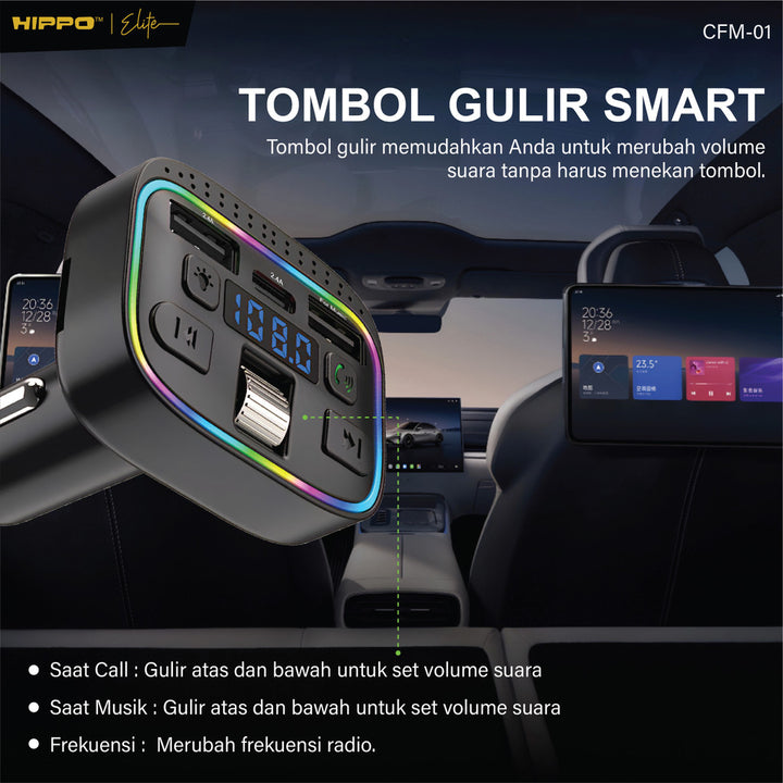 Hippo CFM-01 Car Charger FM Transmitter 6