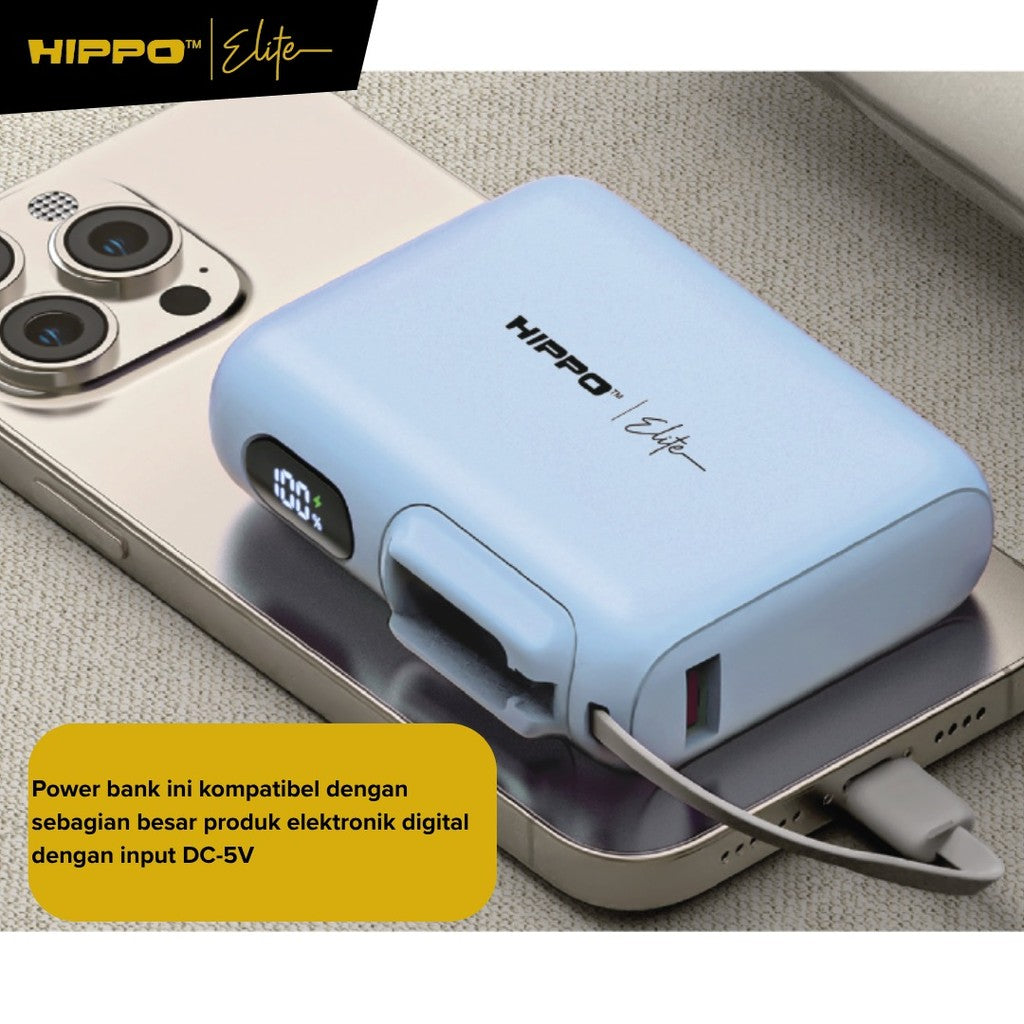 Hippo Elite Powerbank Pearl 5000mAh &amp; 10000mAh &amp; Dock Charger 1 set 4