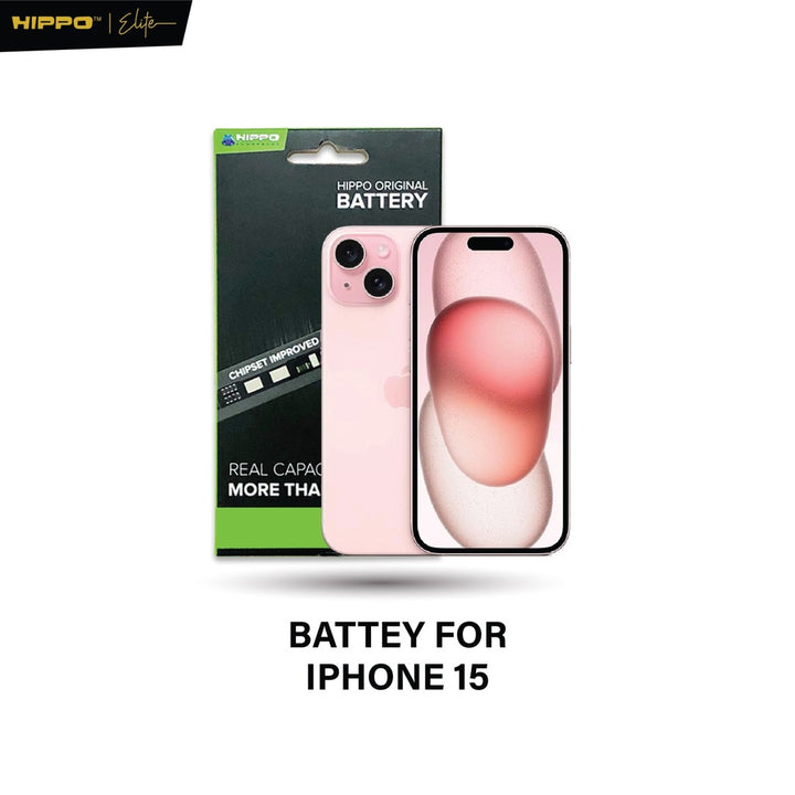 Hippo Baterai Iphone 15 3349mAh Battery Batere Batrai Batre Original Cell Garansi resmi 2