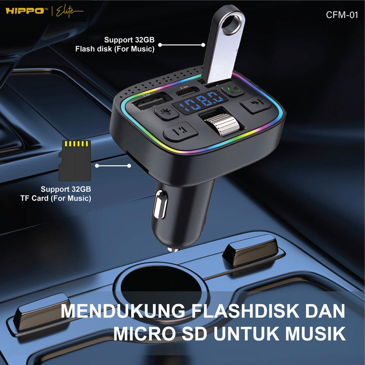Hippo CFM-01 Car Charger FM Transmitter 4
