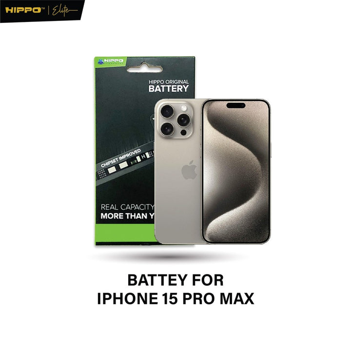 Hippo Baterai Iphone 15 Pro Max 4422mAh Battery Batere Batrai Batre Original Cell Garansi resmi 2