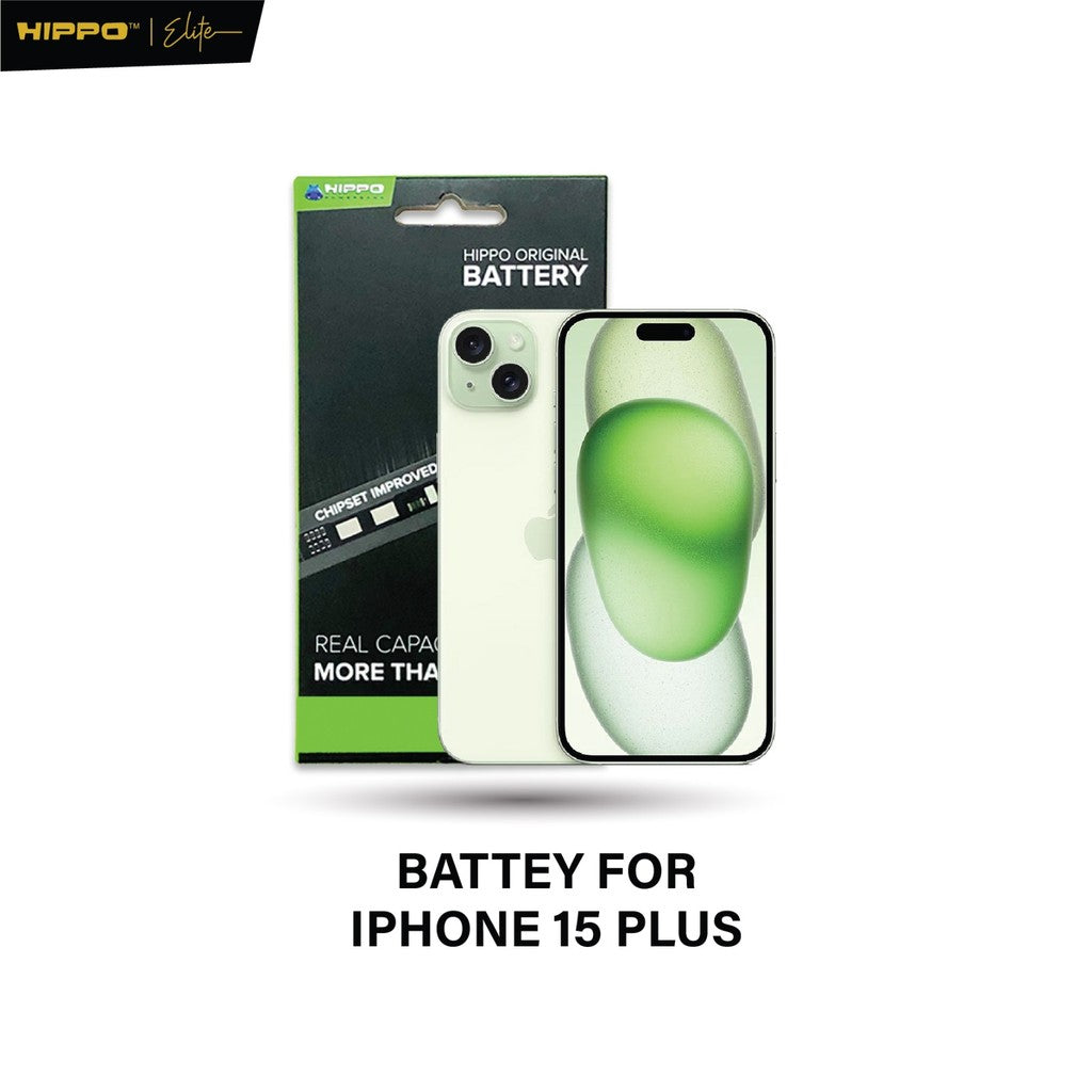 Hippo Baterai Iphone 15 Plus 4383mAh Battery Batere Batrai Batre Original Cell Garansi resmi 2