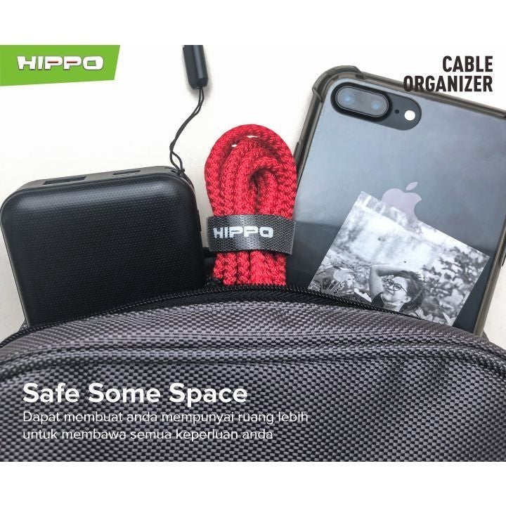 Hippo Velcro HV-02 Cable Organizer Pengikat Perekat Klip Kabel - 13CM (Isi 10pcs) 4