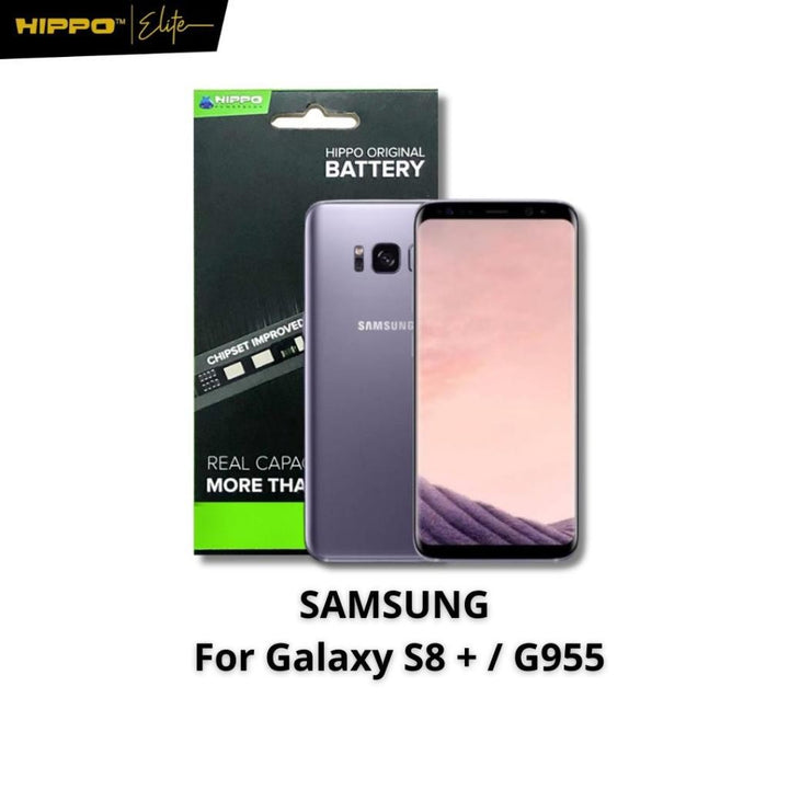 Hippo Baterai Samsung Galaxy S8+ | S8 PLUS / G955 3500MAH Original Battery Batere Premium Batu Batre Batrai Handphone Ga