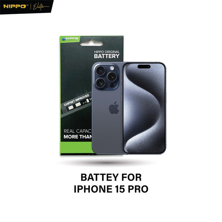 Hippo Baterai Iphone 15 Pro 3274mAh Battery Batere Batrai Batre Original Cell Garansi resmi 2