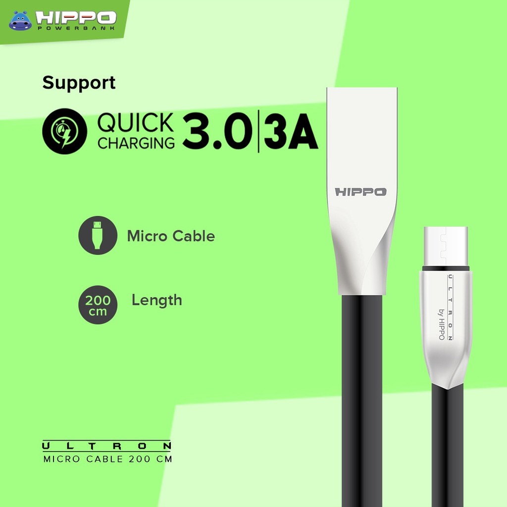 Hippo Elite Ultron Micro USB Port Cable 200 cm