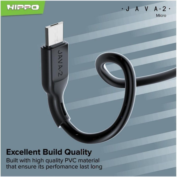 Kabel Data &amp; Charger Hippo Java 2 Micro Type-C Lightning 100cm - Quick Charging 3.0 2