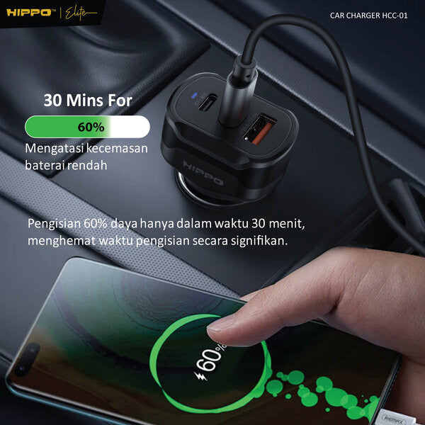 Hippo HCC-01 55W Car Charger PD QC 5