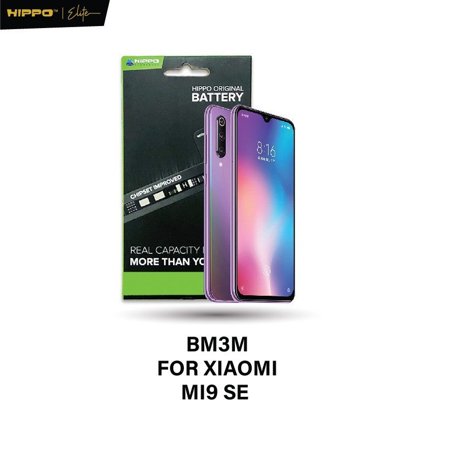 Hippo Baterai Xiaomi BM3M Mi 9 SE 2970mAh Battery Batere Batrai Batre Original Cell Garansi resmi