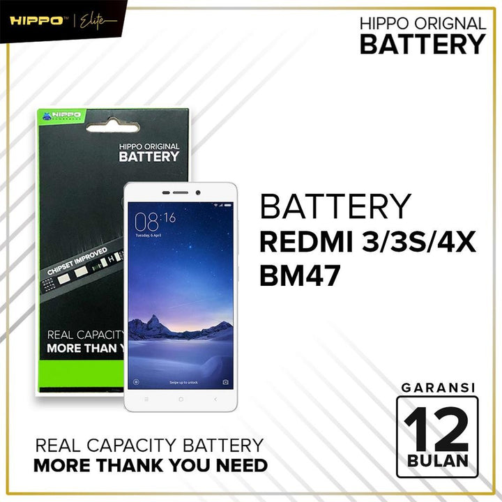 Hippo Baterai Original All Type Xiaomi/Redmi 100% Original Batere Premium Garansi Battery Series 6