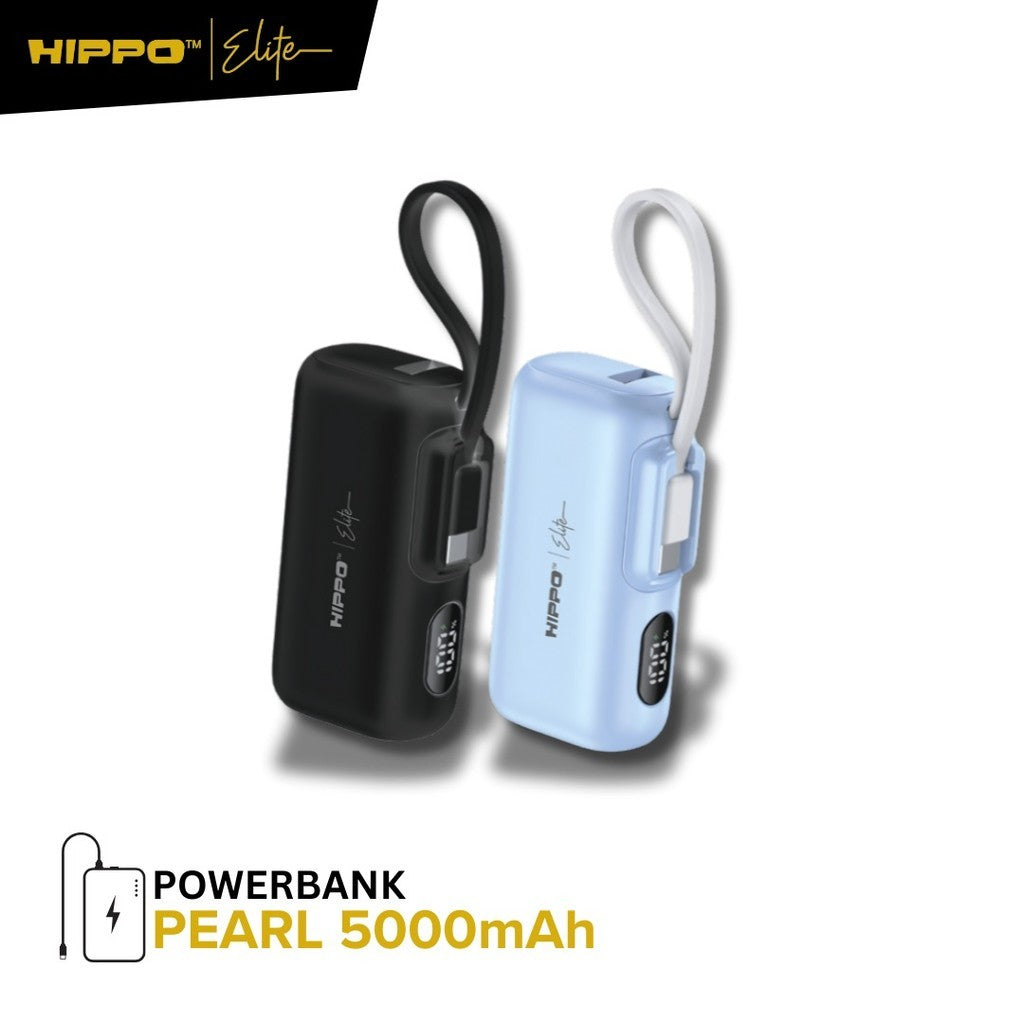 [CCC Certified] Hippo Elite Powerbank Pearl  Full 1 Set  PD 22,5W Power Delivery | 5000mAh + 10000mAh + Dock 3