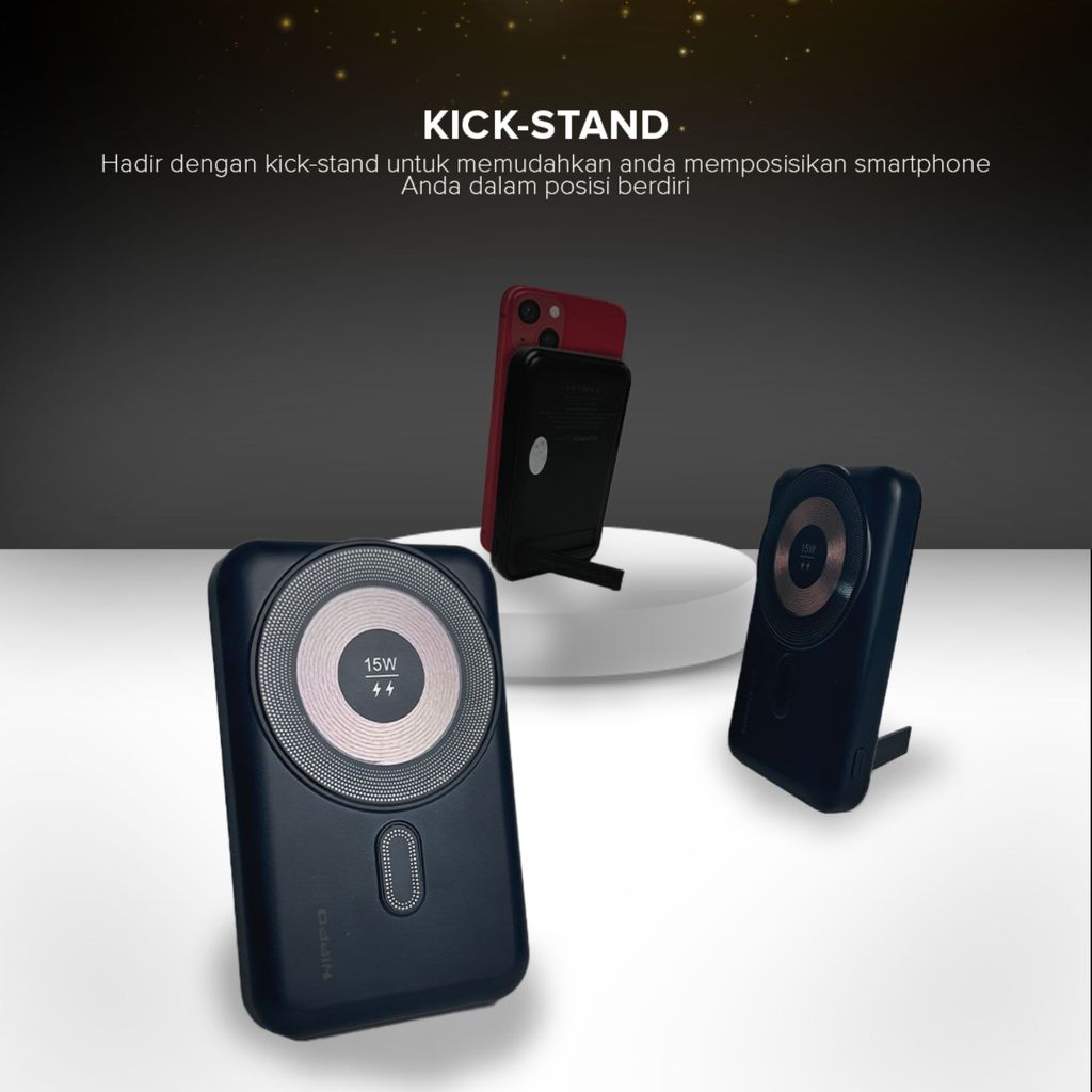 Hippo Elite PowerBank Othello Mini 10000mAh 22.5W Magnetic Mini Wireless Fast Charging Power Bank with Type C 6