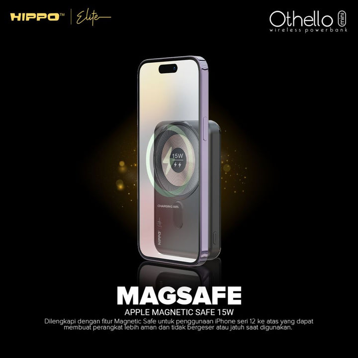 Hippo Elite PowerBank Othello Mini 10000mAh 22.5W Magnetic Mini Wireless Fast Charging Power Bank with Type C 4