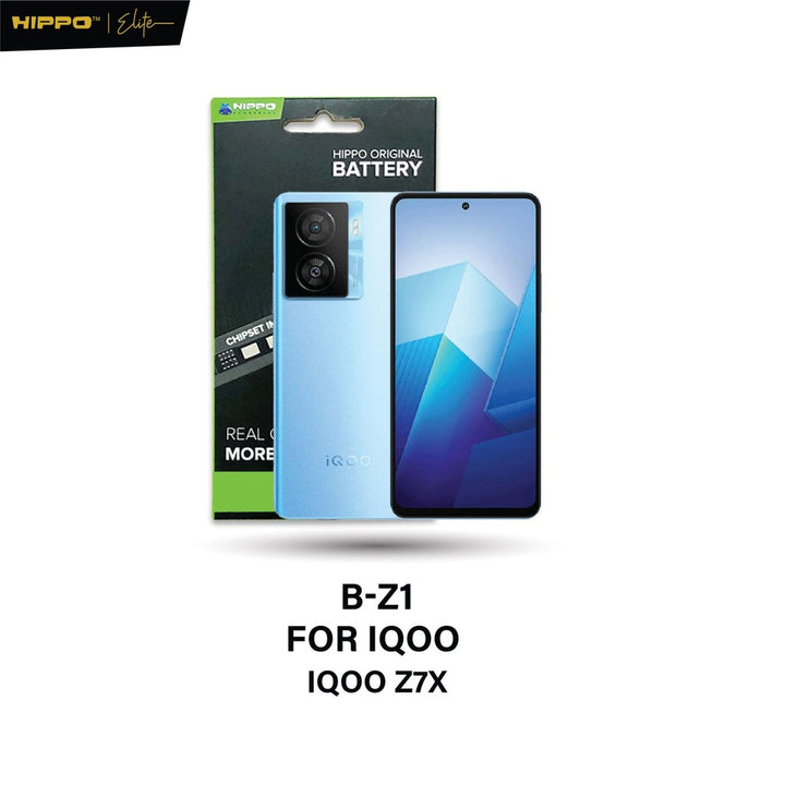 Hippo Baterai B-Z1 IQOO Z7X 6000mAh Battery Batere Batrai Batre Original Cell Garansi resmi